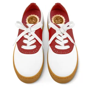 Chocolaticas® Saddle Red Casual Sneaker