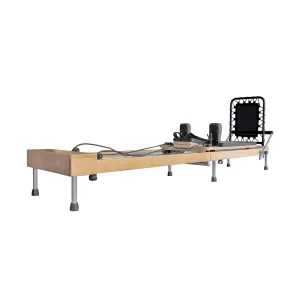 Ultra-Compact Foldable Pro Pilates Reformer for Home Workouts - Premium Quality with Adjustable Resistance and Padded Comfort