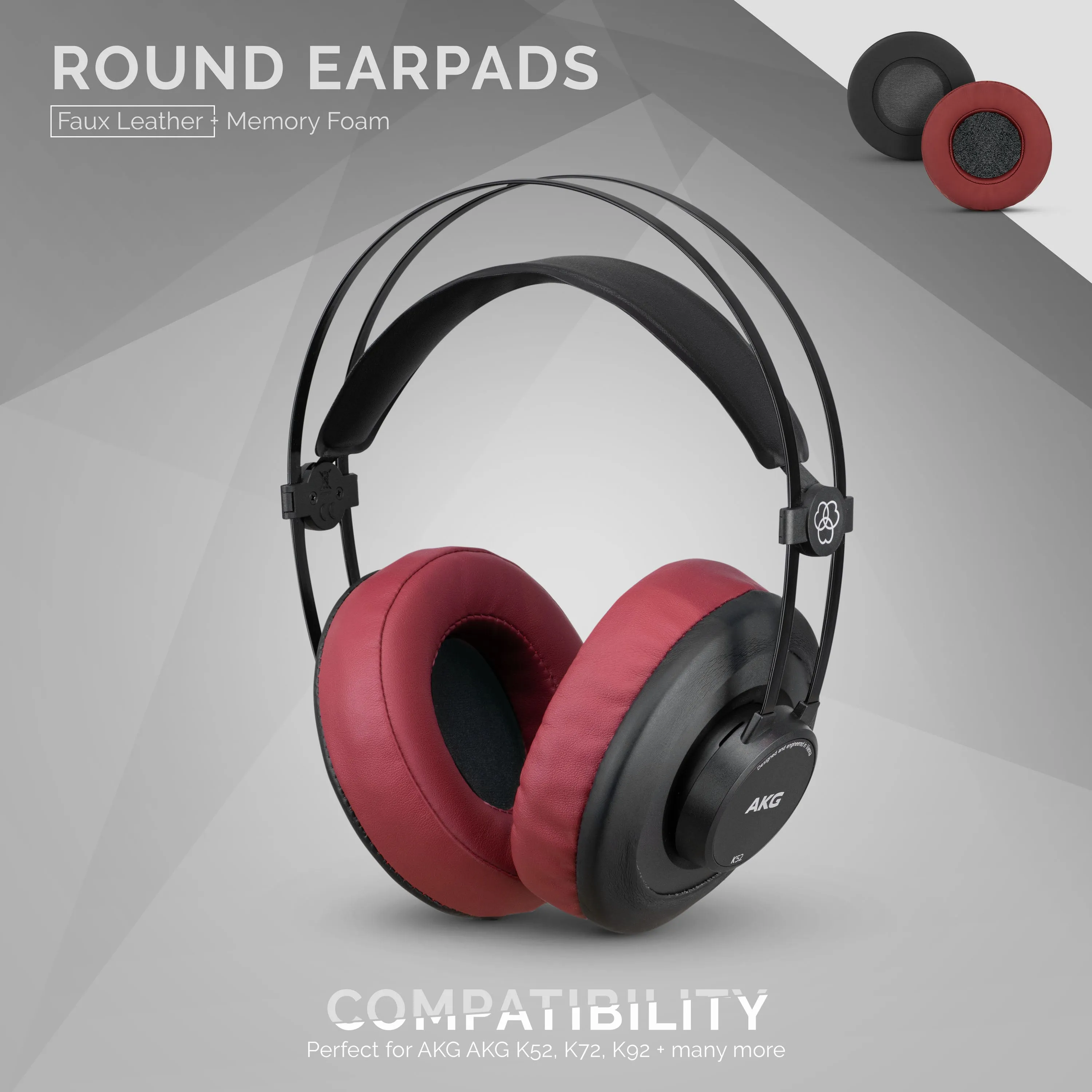 Headphone Memory Foam Earpads - Round